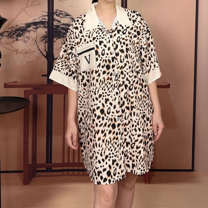 1-100 Floral Live New Ice Silk Nightdress for Women, Summer Thin Sexy Cardigan Pajamas, Light Luxury Loose Loungewear 1-100 Floral Live New Ice Silk Nightdress for Women, Summer Thin Sexy Cardigan Pajamas, Light Luxury Loose Loungewear