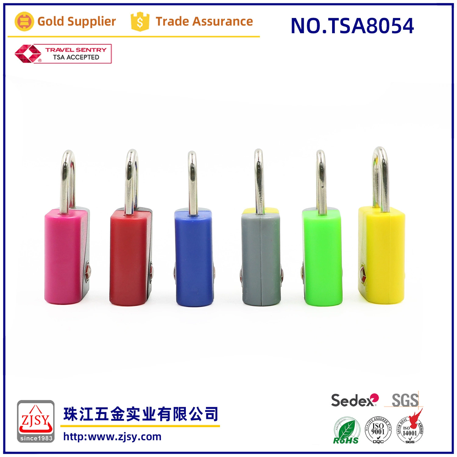 Small and practical TSA8054 Customs key Hanging lock contrasting mini customs clearance lock multi -color optional