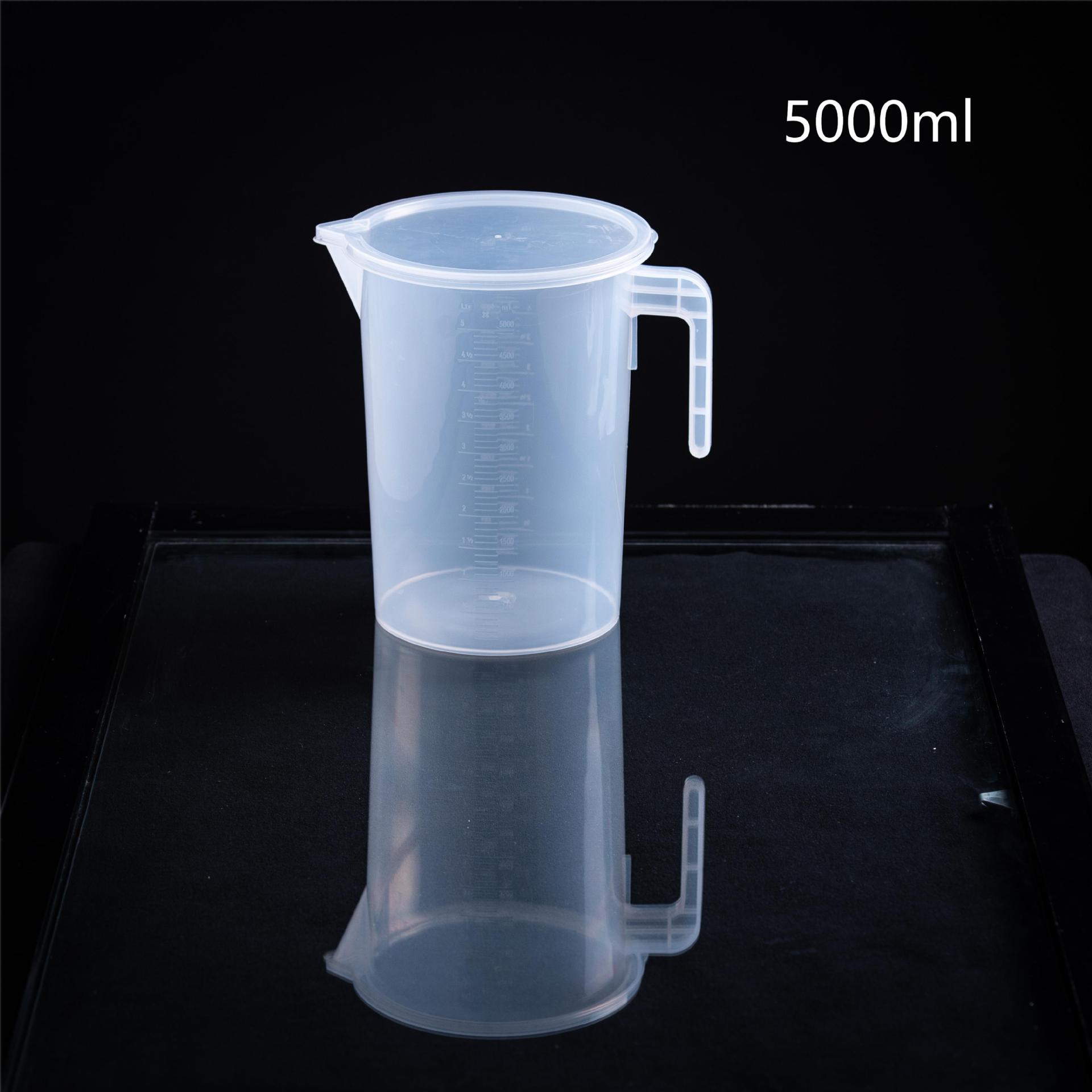 Taza de medir Taza de precipitados con asa Taza de escala doméstica de grado alimenticio Taza de medición comercial Taza de medición de plástico con escala para cocina