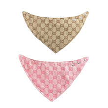 可调节宠物围巾狗狗三角巾潮牌口水巾雪纳瑞法斗围兜猫咪围脖批发