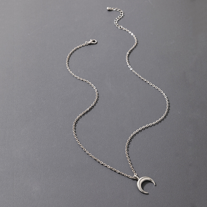 2021 New European and American Autumn Punk Necklace Hip Hop Fashion Metallic Single Layer Necklace T