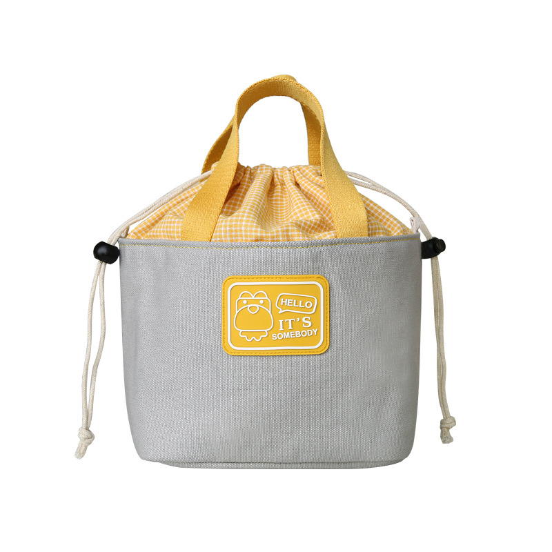 突き色弁当包み-銀灰