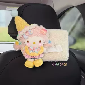 Cute Kitty Car Tissue Box 2026 New Model, Hanging on the Rear Headrest, High-end Style for Women