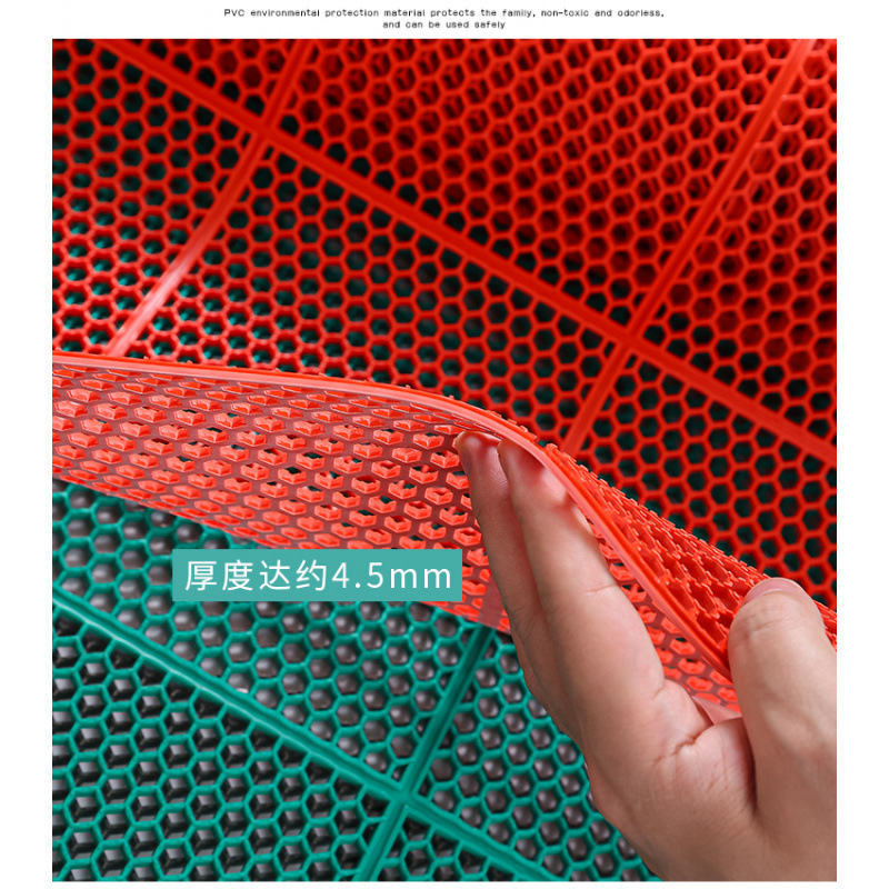 室外镂空防滑地垫加厚牛筋蜂窝厨房浴室门厅卫生间防水橡胶脚马小