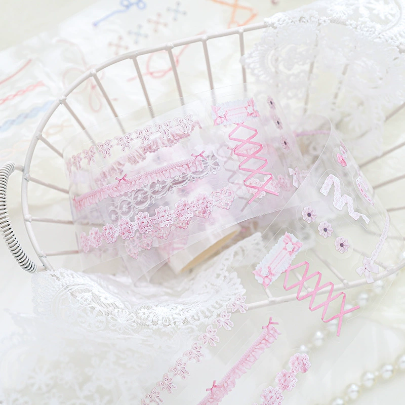 Fragments daily border dividing line PET tape literary bow hand account collage decorative basic versatile stickers