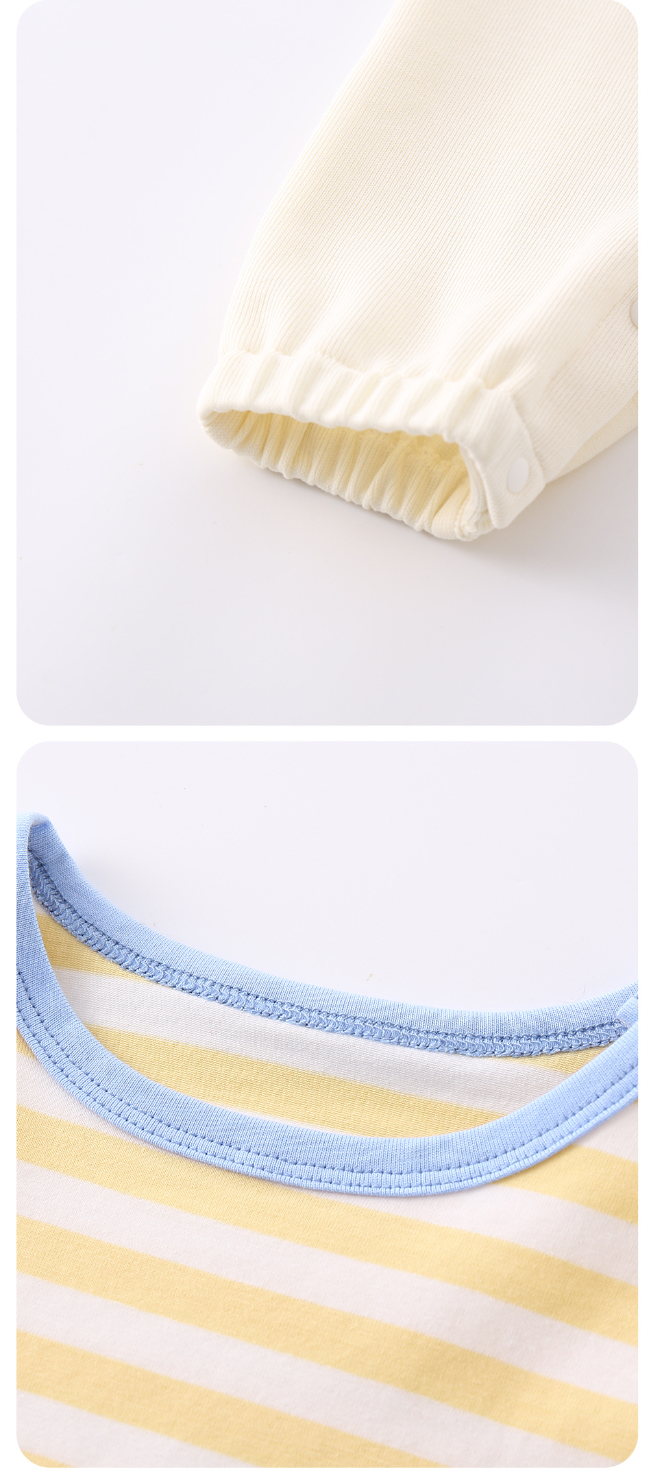 Ensemble deux pièces pour bébé t-shirt rayé et salopette_voghion.com