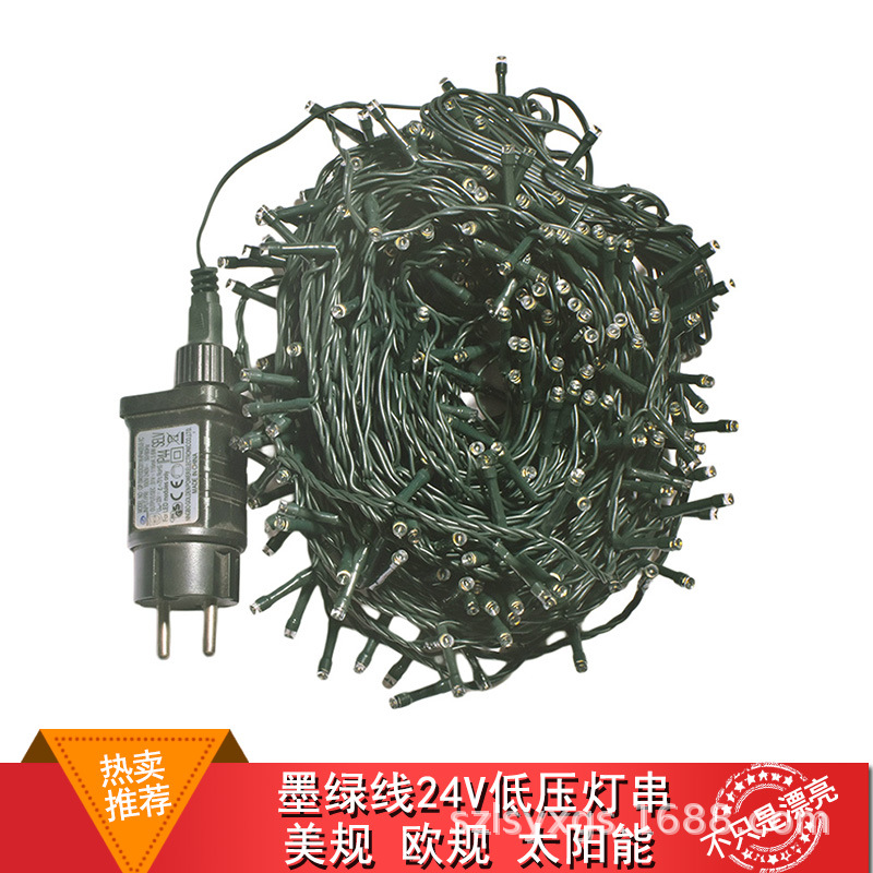 Guirnalda de Luces LED de Baja Tensión 24V Impermeable IP65 para Jardín y Navidad