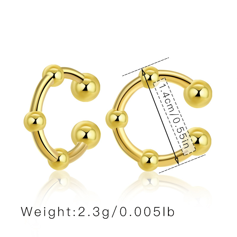 5g Weight 1 Pair Simple Style Commute Geometric Copper Ear Cuffs