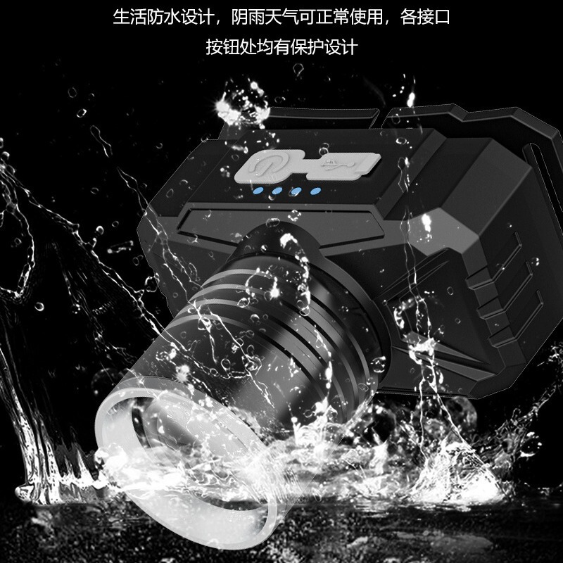 国境を越えたハイパワー白レーザーヘッドライトLEDズーム屋外作業鉱灯ヘッドセット修理懐中電灯夜釣りライト|undefined
