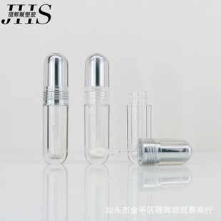 New Capsule-Shaped 2.5ml Lip Glaze Tube, Transparent Lip Gloss Tube, Empty Lip Gloss Tube, Makeup Packaging Material Manufacturer, Direct Batch
