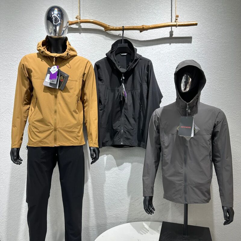 Autumn and winter men's outdoor wind shell thin lightweight wear-resistant windproof waterproof men's hooded jacket trendy men's jacket Autumn and winter men's outdoor wind shell thin lightweight wear-resistant windproof waterproof men's hooded jacket trendy men's jacket