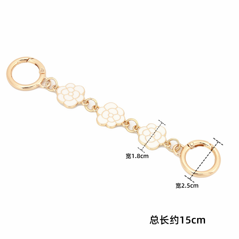 스트레이트 진산 동백 라운드 버클 전체 길이 15cm