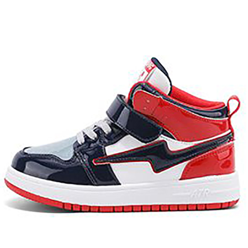 Zapatillas de deporte de moda para niños y niñas zapatos 2024 nueva primavera y otoño zapatos casuales transpirables de fondo suave zapatos de tablero superior alto para bebés