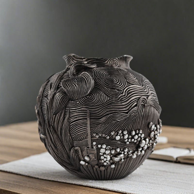  Explosions Van Gogh Art Inspiration Starry Night Flower Pot Home Living Room Desktop Entrance Flower Arrange Handmade Decorations