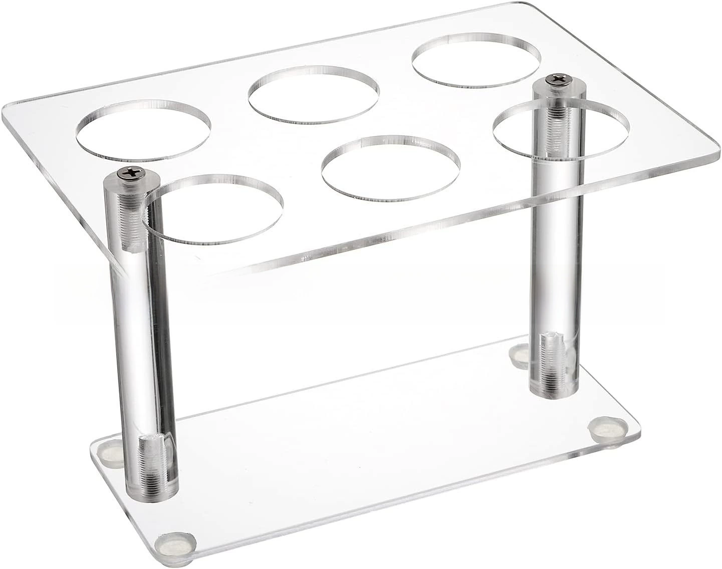 Acrylic ice cream cone bracket, 6 holes, transparent Wahff cake cone bracket, sushi hand roll bracket