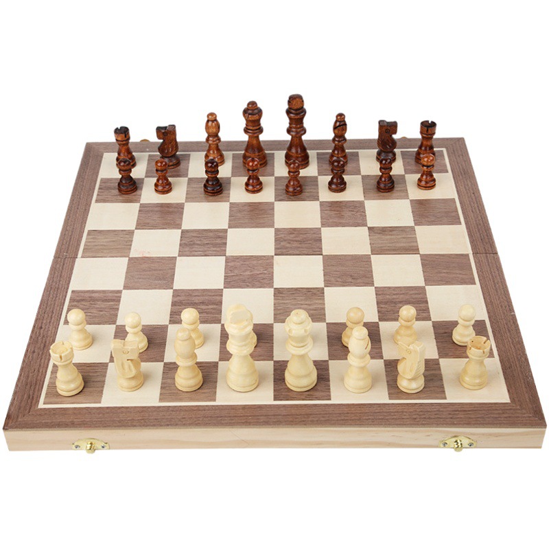 Juego de ajedrez para adultos de madera para niños Educación Temprana Inteligencia juego de escritorio interactivo entre padres e hijos juguetes educativos de ajedrez