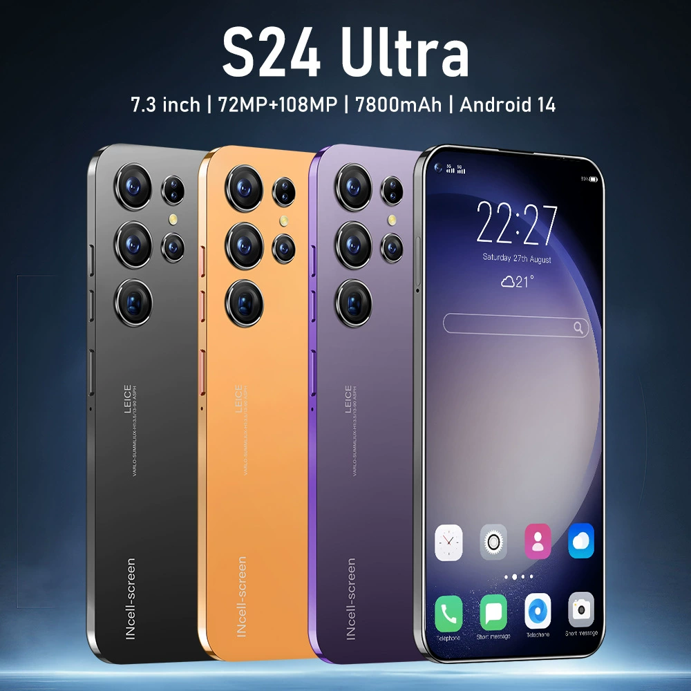 Смартфон S24 Ultra для внешней торговли, универсальный, оптовый производитель, поддержка изготовления по запросу