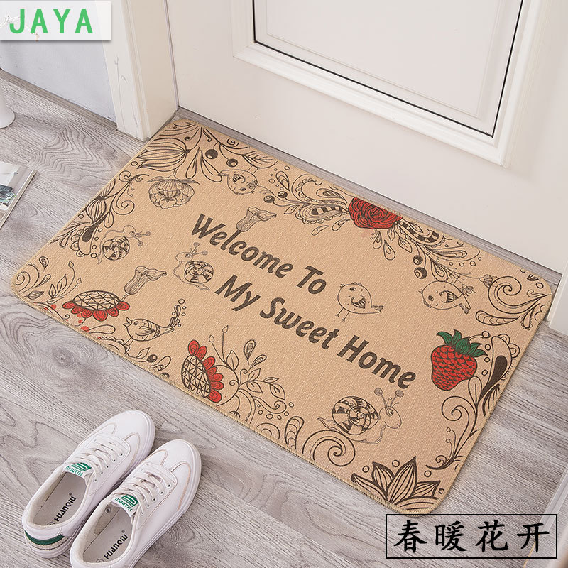 El comercio exterior de entrada caliente alfombra de piso de goma hogar comercial Puerta de seisal absorbente alfombra antideslizante alfombra de puerta al por mayor