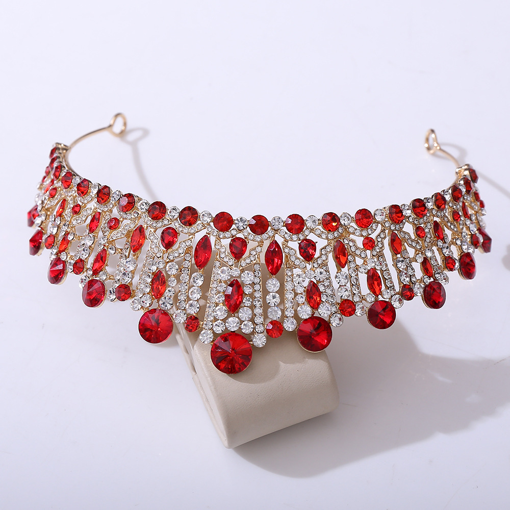 Bridal Shiny Women's Solid Color Alloy Rhinestone Diamond Crown display picture 16