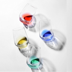 批發青蘋果ins風 玻璃杯水杯耐熱茶杯玻璃杯威士忌酒杯果汁玻璃杯