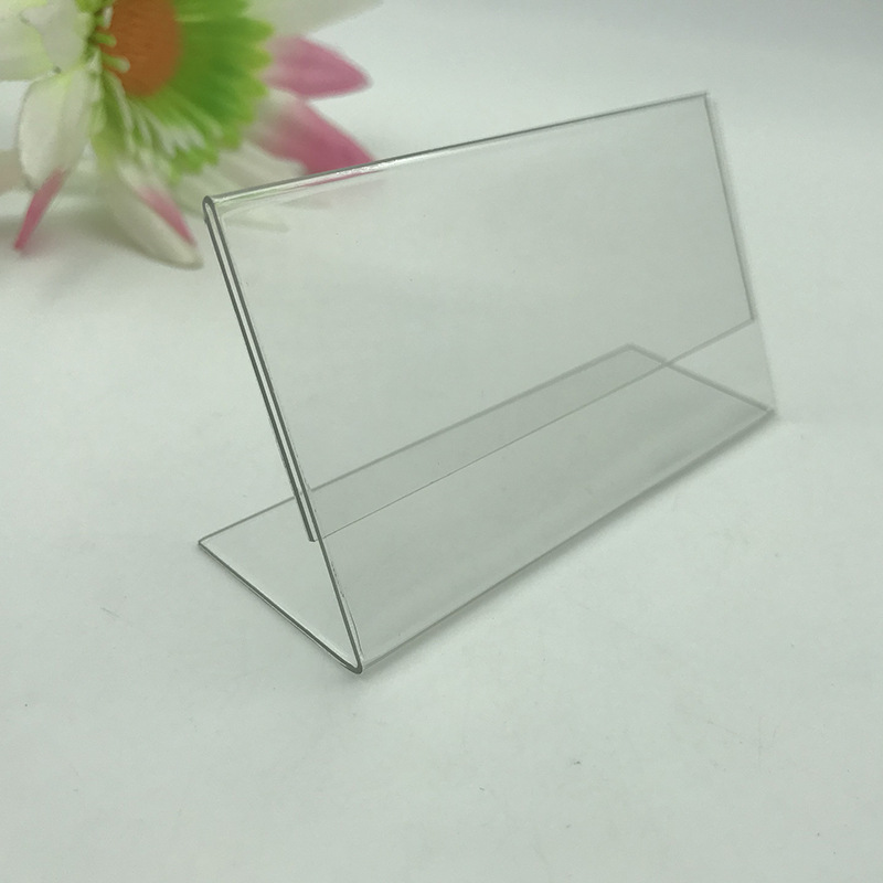 L型展示牌台卡A5台簽A4台牌亞克力A6桌牌架價格牌餐牌菜單牌