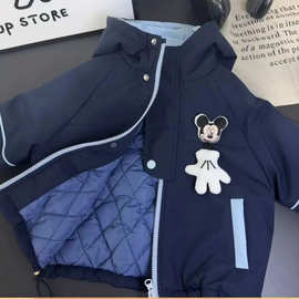男童外套秋冬款2025新款冬季厚棉服爆款宝宝...