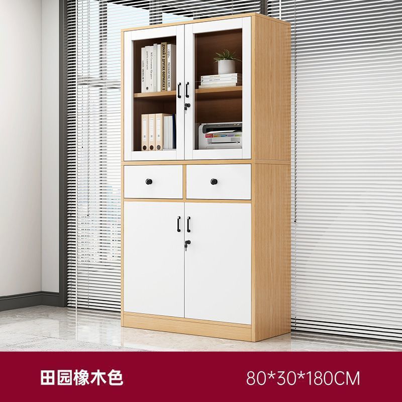 Gabinete de archivo librería gabinete de archivo de oficina con cerradura Gabinete de almacenamiento de archivos financieros biblioteca de madera gabinete de sala de lectura