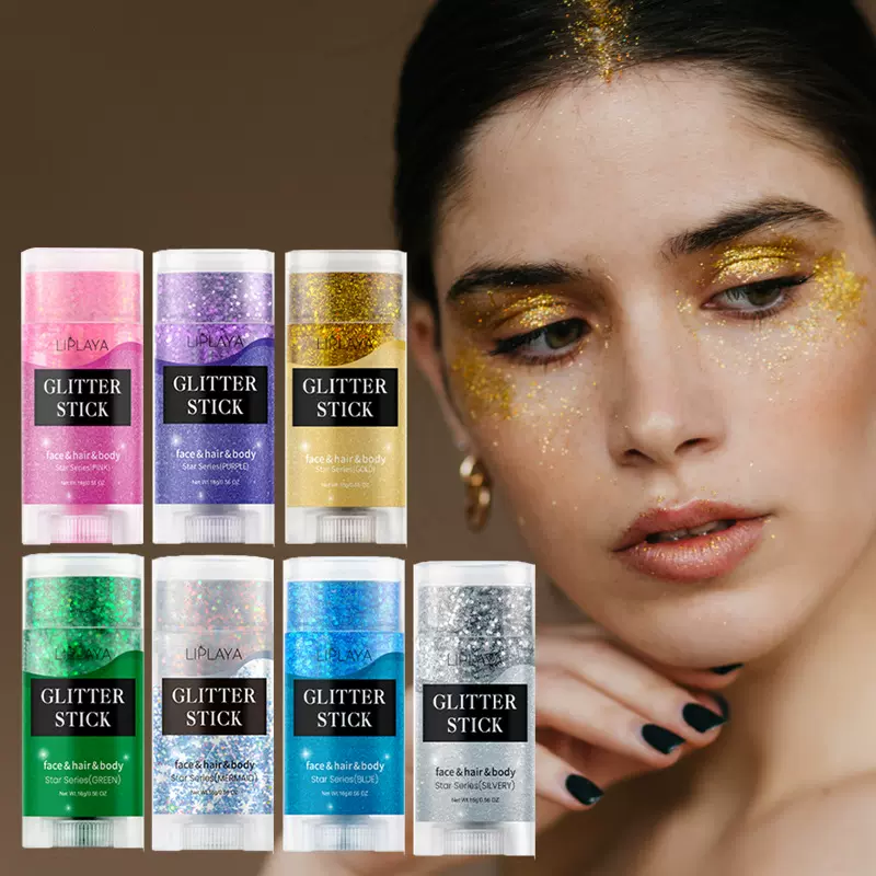 Glitter Stick身体闪片棒头发舞台妆节日派对亮片跨境彩妆