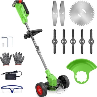 Small Lawn Mower Household Lithium Battery Moving Lawn Mower Rechargeable Lawn Trimmer Function Lawn Mower Artifact