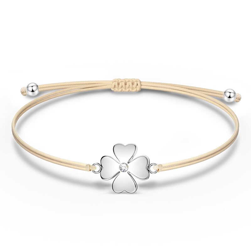 Women's Angel Bracelet Holiday Gift Friendship Alloy Diamond Bracelet Hand-Woven Diamond Clover Bracelet Women's Angel Bracelet Holiday Gift Friendship Alloy Diamond Bracelet Hand-Woven Diamond Clover Bracelet