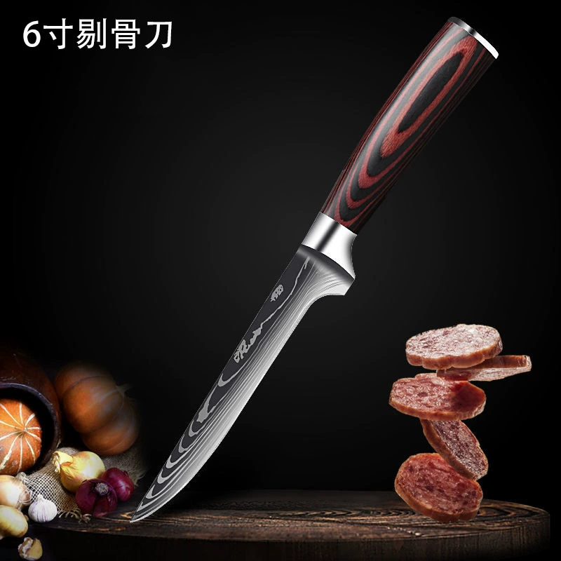 Special knife stainless steel, wavy set