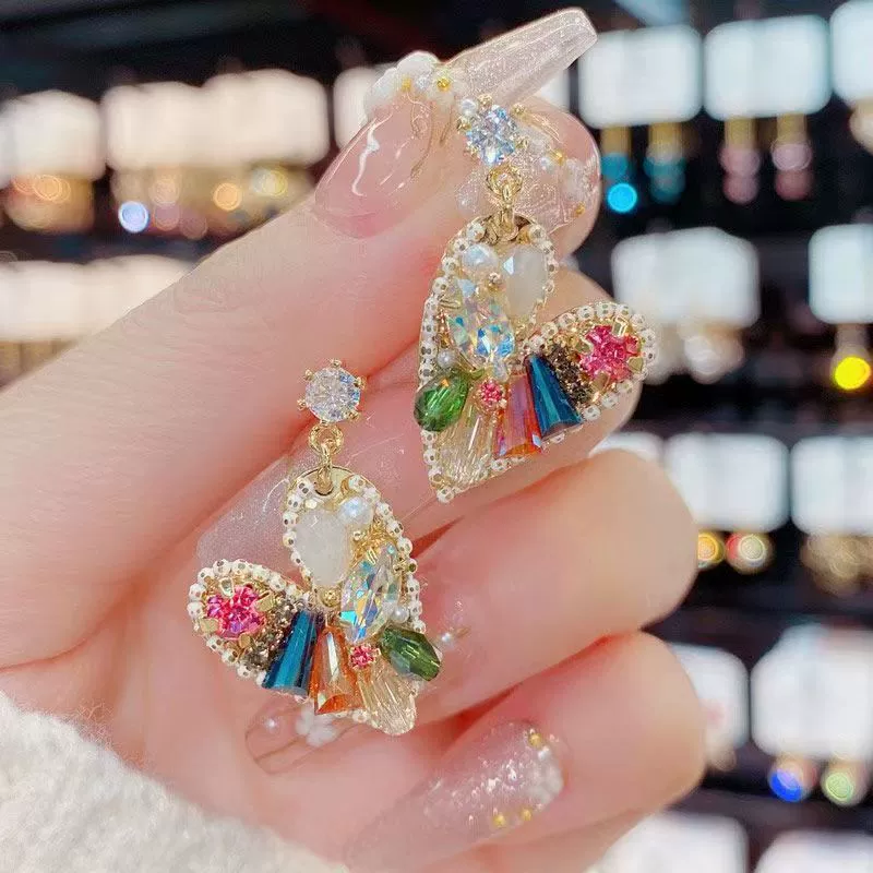 Серебряная игла, маленькие дизайн‑модные серьги, 2023, стиль высокого качества