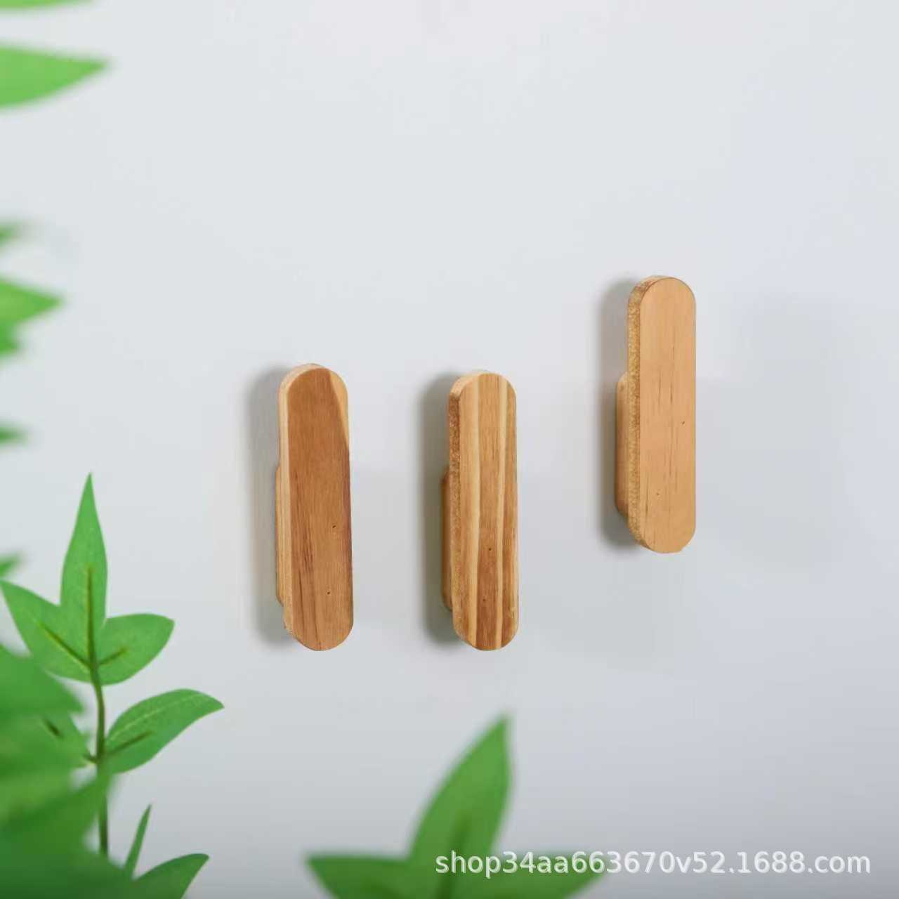 Simple Wooden Wall-Mounted Storage Rack Home Entrance Coat Storage Rack Bathroom Wall Towel Bath Towel Organizer