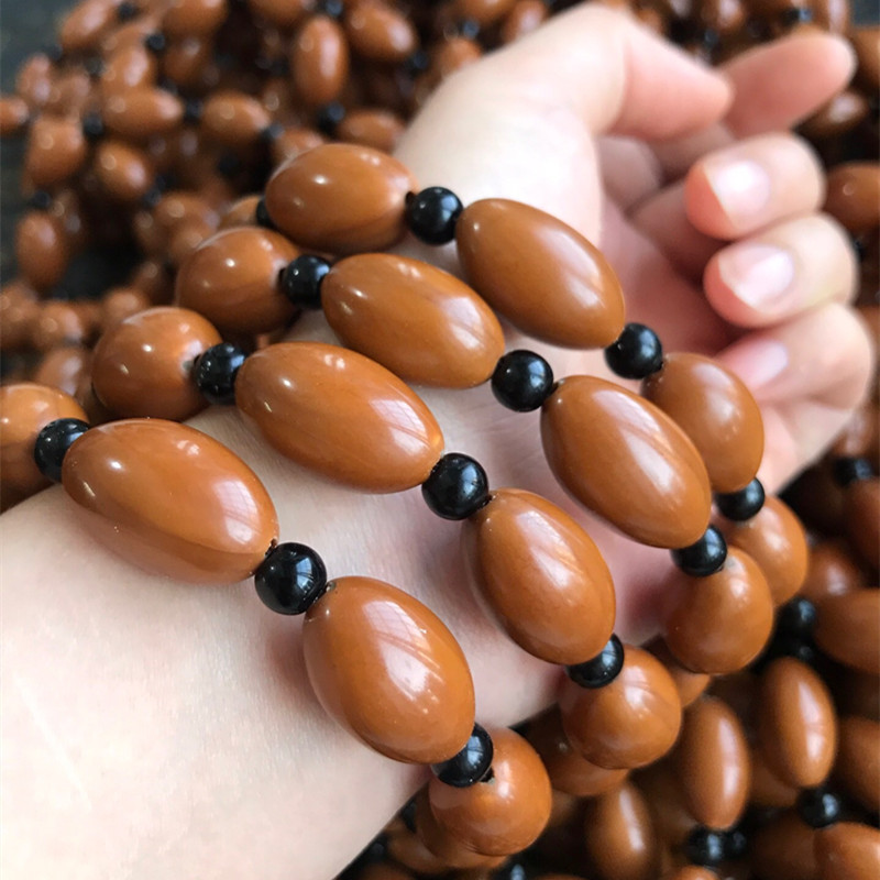 Olive Nuclear Bead Bracelet Short Round Red Oil Olive Hu Hand-Engraved Women's Olive Nuclear Bead Bracelet Factory Price 3