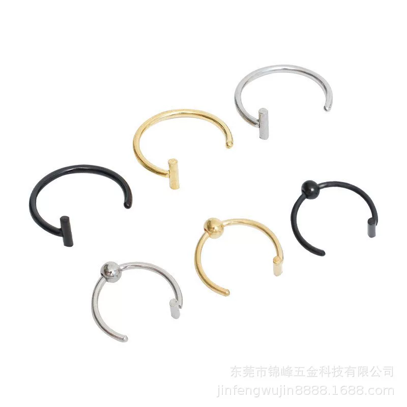 Nose piercing, accessory, European style, wholesale
