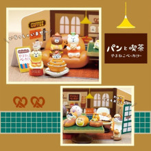 日式杂货ZAKKA 食玩面包喫茶商店装饰拍摄道具微缩树脂猫咪小摆件