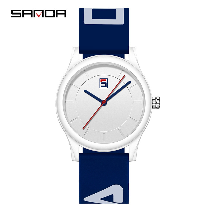 SANDA 3205 cinta movimiento de cuarzo simple desmontaje color matching banda ocio deportes al aire libre reloj estudiante