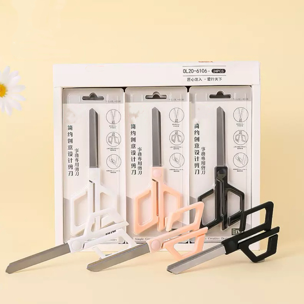 스테인레스 스틸 학생 가위 수제 종이 커터 편리한 사무용품 아티스트 라운드 헤드 가위 홈 주방 맞춤형