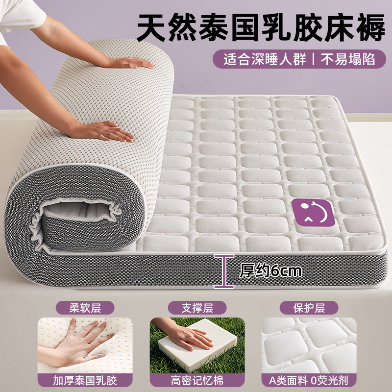 Colchón de espuma viscoelástica de látex, cojín suave individual para dormitorio, tapete de esponja de tatami, cojín especial para cama de alquiler