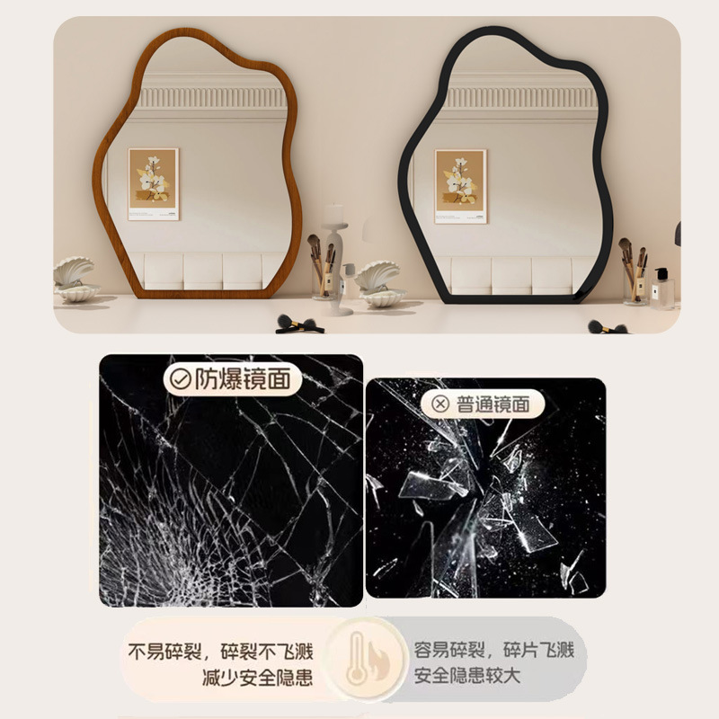 Espejo decorativo retro espejo de maquillaje medieval espejo de vestir espejo de vestir sala de estar se puede colgar en la pared espejo de escritorio espejo de vestir espejo