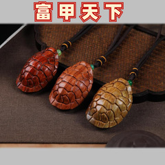 紫檀木富甲天下手把玩件文玩龜殼男士手把件紅木汽車掛件擺件