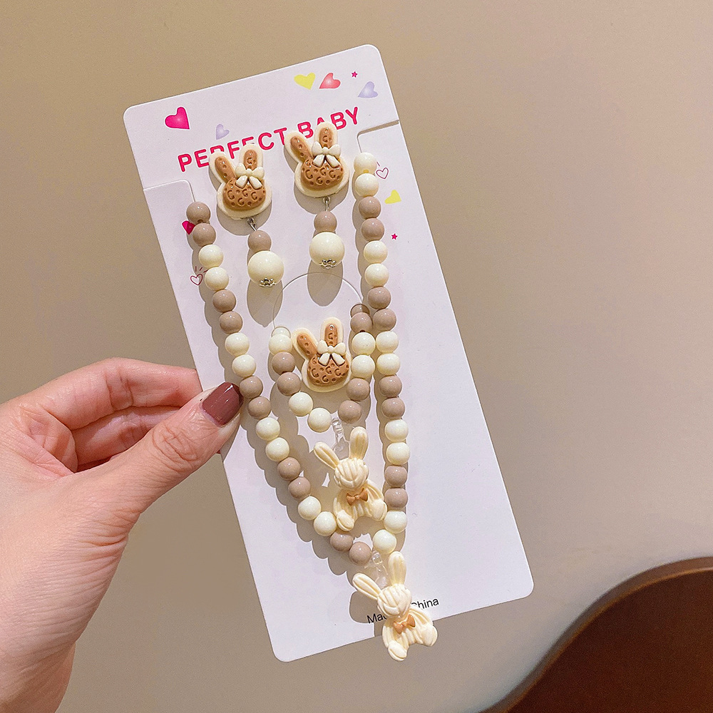 Fashion Cartoon Flower Arylic Resin Handmade Kidu0027S Pendant Necklace