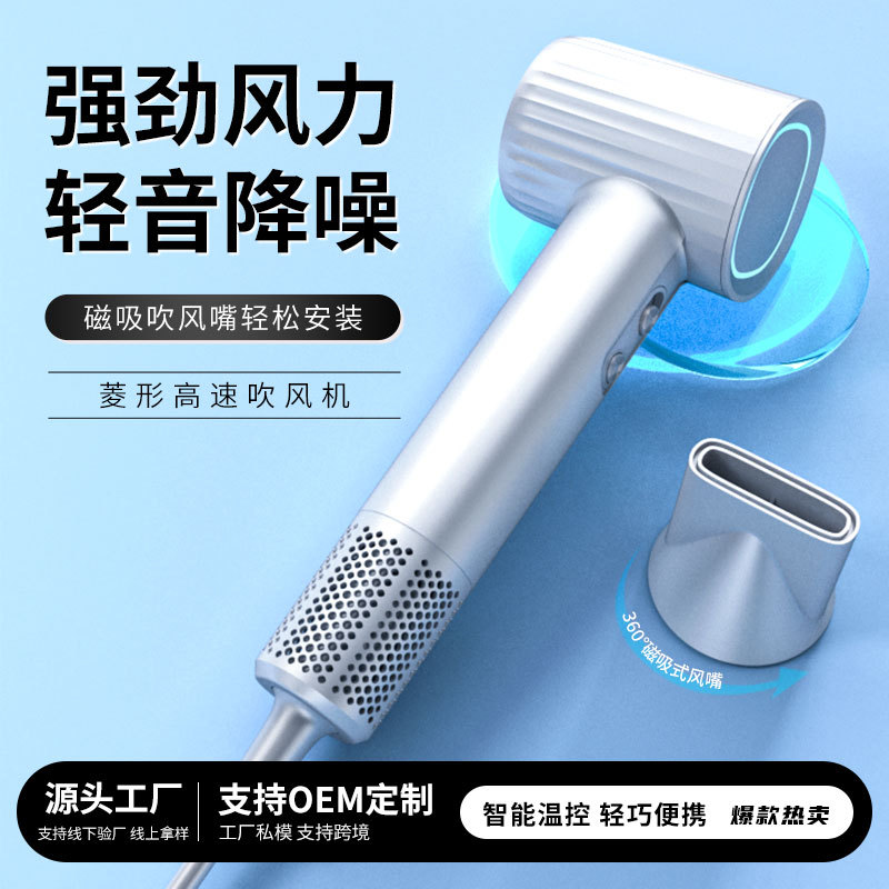 Negative Ion Hair Dryer with High-Speed Constant Temperature Protection, High-Power Household Hot and Cold Hair Dryer, Cross-Border