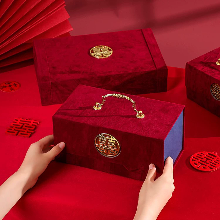 Подарочная коробка Cai Receiving Box Remunction Maternal Gold Box Gold Box 100000 Получение золота свадебные товары наличные наличные подарочная коробка