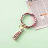 Polyurethane bracelet contains rose, hydrolate, keychain with tassels, pendant, suitable for import