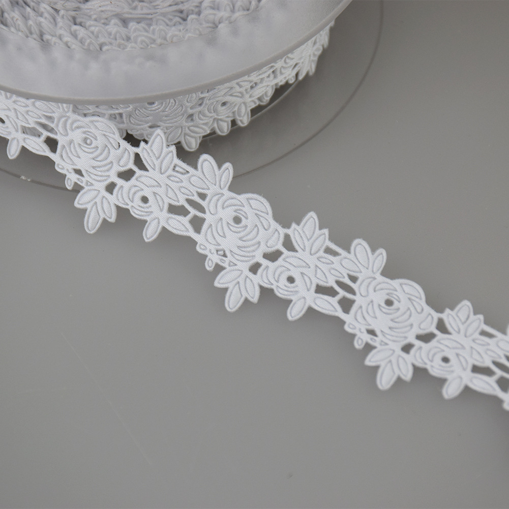 Cruz-frontera de la venta caliente tela ultrasónica en relieve Rosa cinta collar decorativo cinturón Ropa Accesorios encaje cinturón