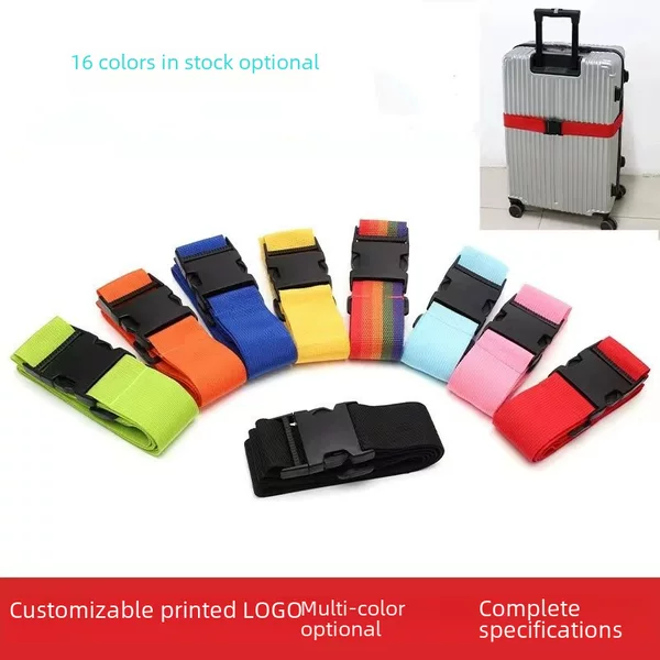 Amazon hot-selling one-word luggage belt suitcase binding belt lockless luggage strap cross-border exclusive