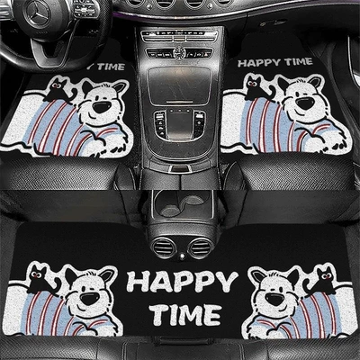universally sized, durable and non-slip, with a | Universal Foot Pad - dog-and-cat-car-mats-5060cm-front-row-wire-loop