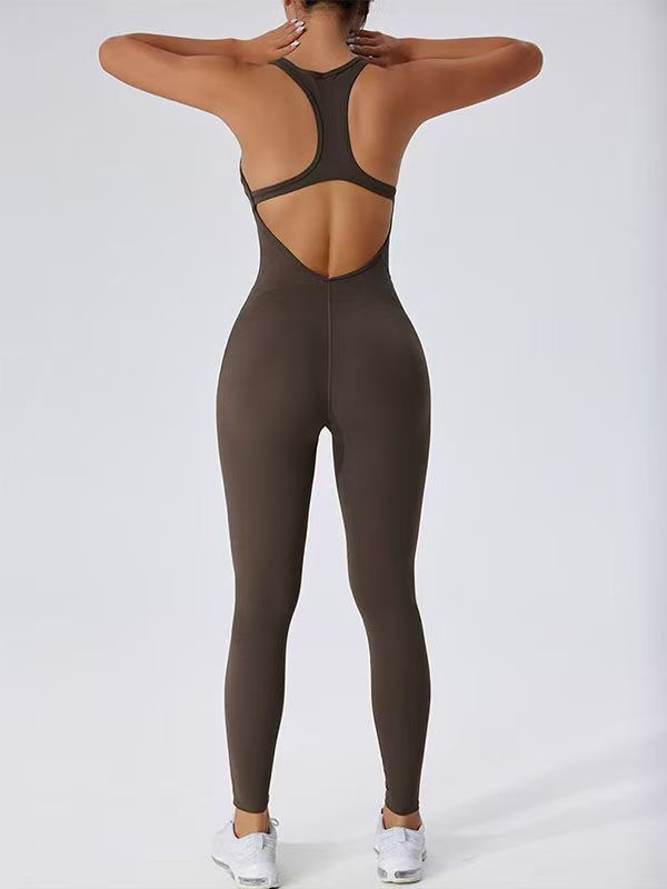 Europa, América y los Estados Unidos de la espalda yoga mono, mel桃 hips deportivo fitness rápido secado deportivo mono, yoga pantalones ajustados
