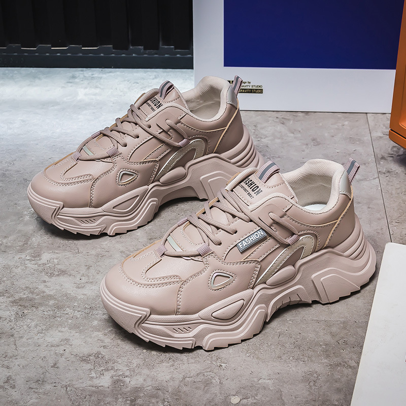 Women's Breathable Lightweight Casual Running Shoes In White_voghion.com